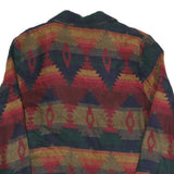 BEDFORD FAIR Womens Beige & Multicoloured Geometric Cotton Blend Blazer UK 8