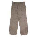 LOFT Womens Cotton Blend Beige Regular Button Closure Trousers W30 L31 Casual