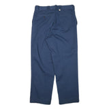 DICKIES Mens Cotton Blend Navy Relaxed Straight Trousers W34 L28 Workwear