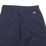 DICKIES Mens Navy Blue Cargo Shorts M W32 Utility Workwear Cotton Blend