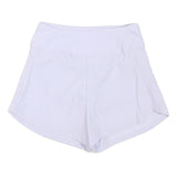 NIKE Womens White Sports Shorts S W26 Activewear Bottoms Fitness Gym Wear