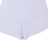 NIKE Womens White Sports Shorts S W26 Activewear Bottoms Fitness Gym Wear