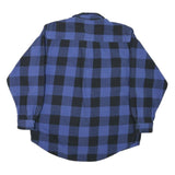 FIELD & STREAM Mens Blue & Black Check Shirt L Cotton Blend Casual Outdoor