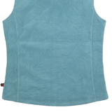 WOOLRICH Womens Blue Polyester Sleeveless Zip Fleece S Jacket Casual Outdoor