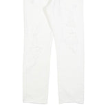 LEVI'S 501 Womens Jeans White Regular Straight Denim Raw W29 L30 Button Closure