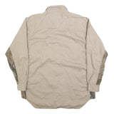 WRANGLER Mens Beige Cotton Blend Contrast Patch XL Casual Work Shirt