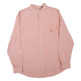 CHAPS Mens Pink Cotton Blend Shirt XL Button-Down Collar Long Sleeve Casual