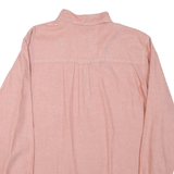 CHAPS Mens Pink Cotton Blend Shirt XL Button-Down Collar Long Sleeve Casual