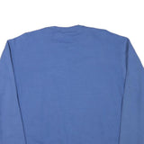 CHAMPION Mens Blue Crew Neck L Cotton Blend Logo Sweatshirt Casual