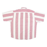 REVIEW BY BAXTER Mens White & Red Striped Button Down Shirt XL Cotton Blend