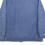 BIG BEN Mens Blue Button Cotton Blend Denim Jacket L Workwear Casual