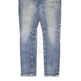 ROCK REVIVAL Womens Slim Blue Denim Jeans W30 L28 Embroidered Back Pockets Zip