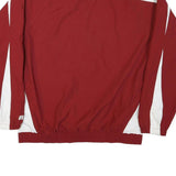 TEAM ISSUE Mens Red & White Track Jacket XL Nylon Zip Sportswear