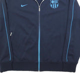 NIKE Mens Navy Blue Barca Track Jacket XL Polyester Zip Sportswear