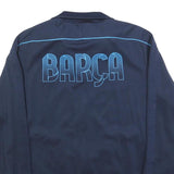 NIKE Mens Navy Blue Barca Track Jacket XL Polyester Zip Sportswear
