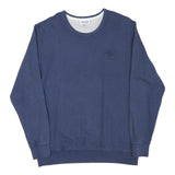 REEBOK Mens Blue Crew Neck XL Sweatshirt Classic Logo Cotton Blend Pullover