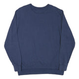 REEBOK Mens Blue Crew Neck XL Sweatshirt Classic Logo Cotton Blend Pullover