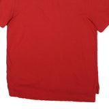 TOMMY HILFIGER Mens Red Polo Shirt Short Sleeve Logo Embroidered M Cotton Blend