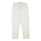 ZARA Mens Cotton Blend Beige Relaxed Cargo Trousers W30 L28 Casual Zip
