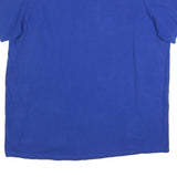 ADIDAS Mens Blue Cotton Blend T-Shirt XL Short Sleeve Crew Neck Logo Graphic
