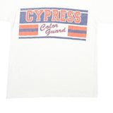 ONEITA Mens White Blue & Orange Cypress Color Guard Graphic T-Shirt M Short