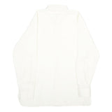 MANAGER STYLE Mens White Shirt M Classic Long Sleeve Cotton Blend Button Closure