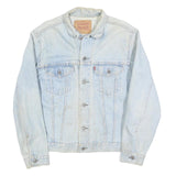 LEVI'S Mens Blue Cotton Denim Jacket M Button Closure Classic Fit Casual