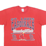 LOGO 7 Mens Red St Louis Cardinals Baseball Club Graphic T-Shirt XL Short Sleeve