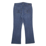 CALVIN KLEIN JEANS Womens Blue Relaxed Bootcut Denim W32 L29 Logo Detail