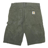 CARHARTT Mens Shorts Green Casual Cotton Blend M W29 Durable Workwear