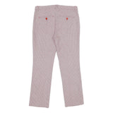 WEEKEND MAX MARA Womens Cotton Blend Red & White Regular Straight Trousers W28