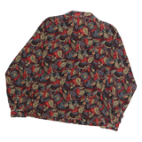 Womens Red Pattern Shirt M Floral Button-Up Lightweight Stylish