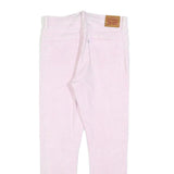 LEVI'S 501S Womens Jeans Pink Slim Skinny Denim Rinse W29 L28 Frayed Hem