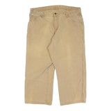 DICKIES Mens Jeans Beige Relaxed Straight Denim Medium W38 L22 Workwear Pants
