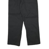DICKIES Mens Cotton Blend Black Regular Straight Trousers W36 L30 Workwear Zip
