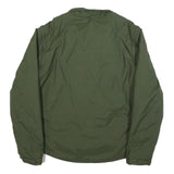 CRANE Mens Green L Polyester Blend Quilted Jacket Zip Lined Casual Outdoor