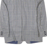 ARTHUR BELL Mens Black & White Check Jacket M Wool Blend Button Closure Classic