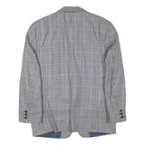 ARTHUR BELL Mens Black & White Check Jacket M Wool Blend Button Closure Classic