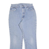 LEE Womens Jeans Blue Regular Straight Denim Light W30 L30 Classic Fit Zip