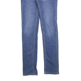 LEVI'S 510 Girls Slim Jeans Blue Denim Cotton Blend W27 L30 Classic Fit Zip