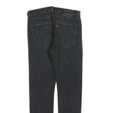 LEVI'S 512 BIG E Mens Slim Black Denim Medium W32 L32 Slim Fit Jeans