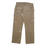 DICKIES Mens Jeans Beige Regular Straight Denim Medium W30 L30 Workwear Cotton