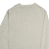 NAUTICA Mens Cream Plain Cotton Pullover Basic Knit 2XL Casual Jumper Crew Neck