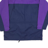 SCHOFFEL Womens Purple & Navy Zip Jacket L Polyester Blend Outdoor Windbreaker