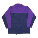 SCHOFFEL Womens Purple & Navy Zip Jacket L Polyester Blend Outdoor Windbreaker