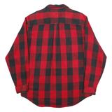 GUIDE SERIES Mens Red & Black Check Shirt XL Button Fastening Casual Cotton