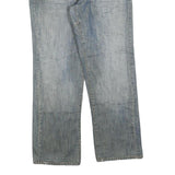 ALEX ROGAN Mens Jeans Light Blue Regular Straight Denim W34 L30 Casual Cotton