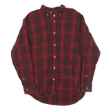 REDHEAD Mens Red & Black Check Shirt XL Button Down Cotton Blend Casual