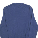 POLO RALPH LAUREN Mens Blue Jumper Plain Crew Neck Basic Knit S Wool Classic