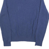 POLO RALPH LAUREN Mens Blue Jumper Plain Crew Neck Basic Knit S Wool Classic